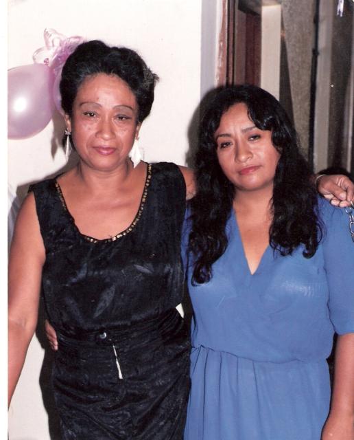 Con su madre